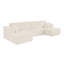 Canapé modulaire en forme de U, canapé modulaire en velours côtelé de style minimaliste moderne-198215620