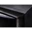 1pièce lit plateforme grand capitaine contemporain avec tablettes et tête de lit, rangement latéral, meubles de chambre en bois massif, finition noire-1505262066-1505262067