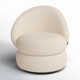 Bennie Upholstered Swivel Barrel Chair