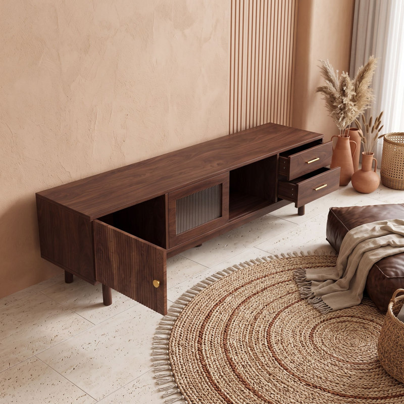 Meuble télé avec tiroirs et garde-robe