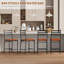 Counter Stool with Metal Frame