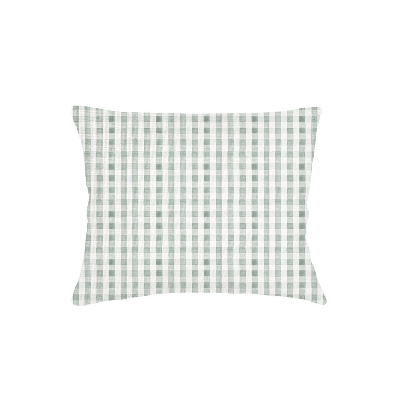Printed Pillows Linen Pillow Cover & Insert, Green, Rectangle 20" H x 36" W, Pillow Cover Only - No Insert