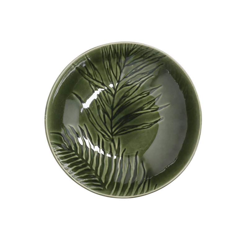 Mikasa Jardin Stoneware Pasta Bowls, 20cm, Green