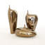 Offset Neck Object-Bronze Crackle-Sm