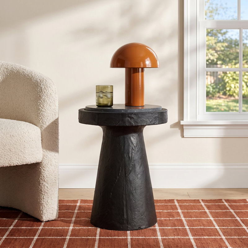 Brinson Tray Top End Table, Black