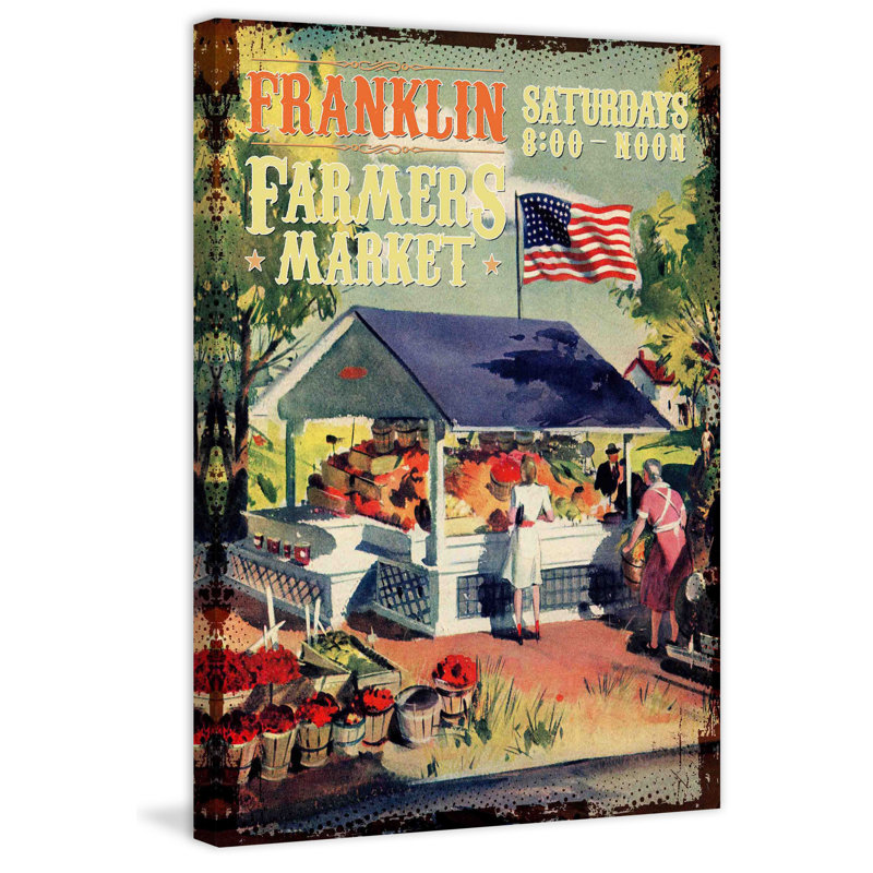 Farm Fresh Produce - Wrapped Canvas Print, 46 cm H x 30 cm W