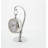 Coastal Analog Quartz movement / Crystal Tabletop Clock in Silver