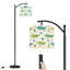 Lampe sur pied à arc avec abat-jour réglable Alligators crocodile aquarelle sans soudure Lampe sur pied 3 températures de couleur à intensité variable avec interrupteur au pied pour chambre