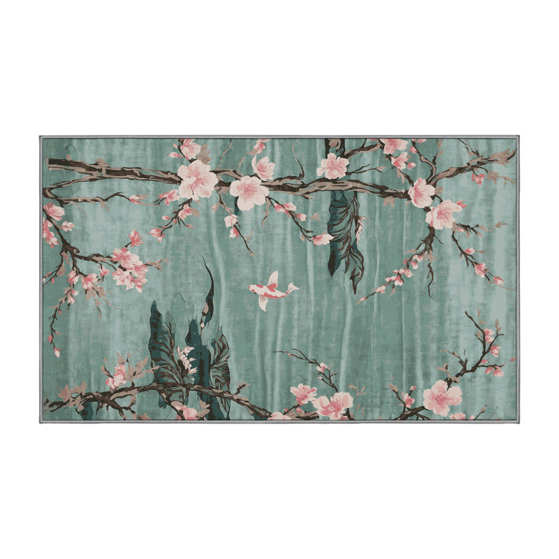 Machine Washable Gray Area Rug, Rectangle 8' x 12'