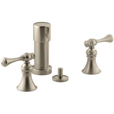 Revival Vertical Spray Bidet Faucet with Traditional Lever Handles