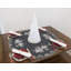 Plateau de table gris foncé Judeen Silver Reindeer (rond 33 po)