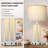 27” Tall Vintage USB Table Lamp Set with Nightlight, Bulb Included-384526704