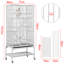 175.5cm Iron Flat Top Floor Bird Cage with Wheels