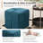 Soft And Comfortable Corduroy Ottoman, Square Design With High Resilience Foam For Versatile Use In Any Room-258824040-258824042