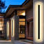 Matte Black Integrated LED Outdoor Sconce
