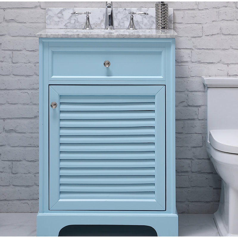 Ensemble de meuble-lavabo simple 24 po Closter, Bleu poudré