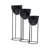 3-Piece Iron Cachepot Set