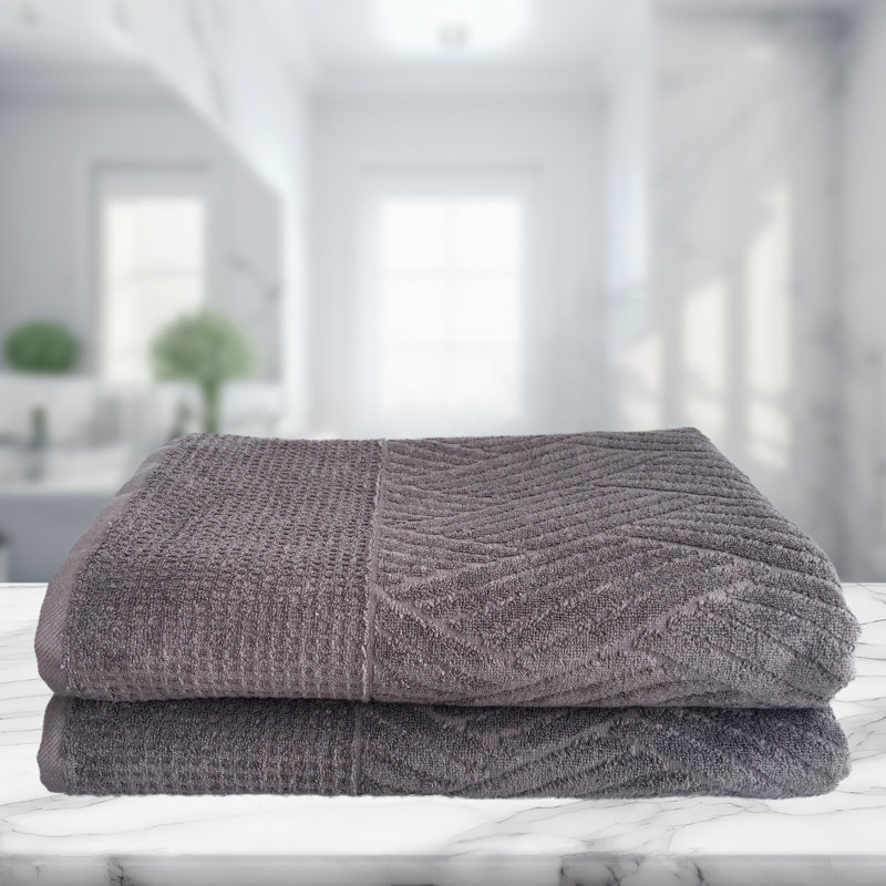 Charlbury Turkish Cotton Bath Sheet Towel Set, Steel