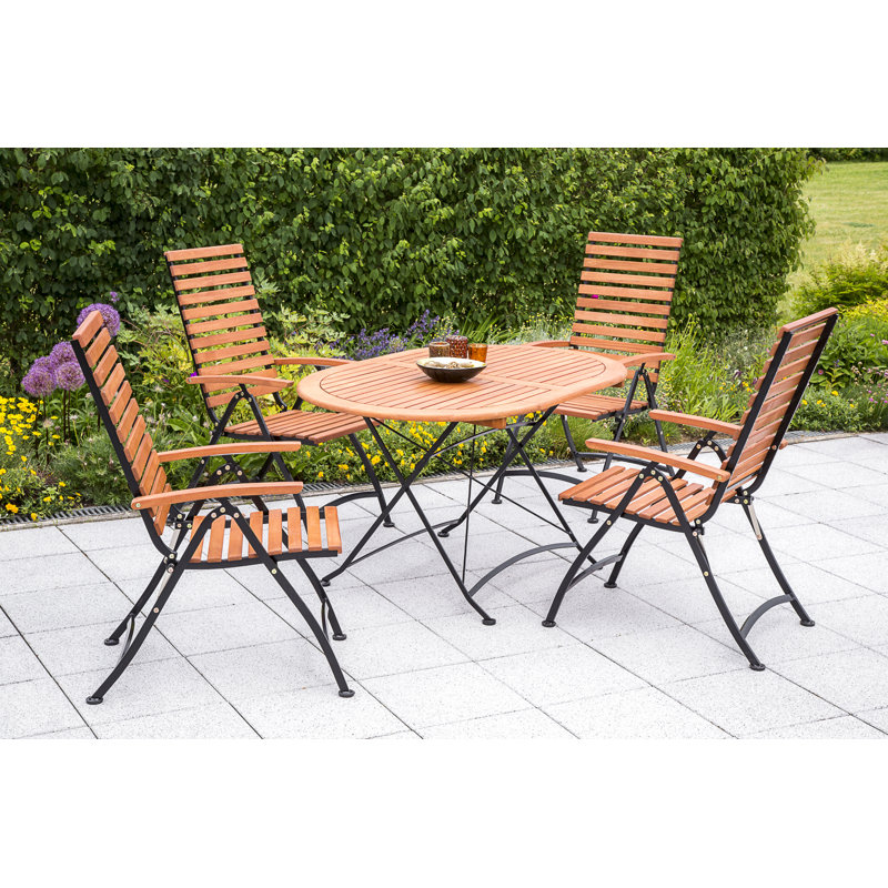 Lilya 4 - Person Patio Dining Set with Oval Table
