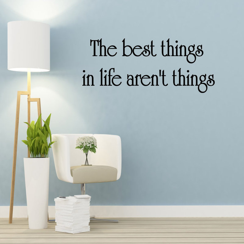 Adhésif décoratif "les meilleures choses en vie" not not things " Griego, 12 po x 20 po