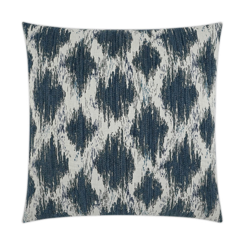 Coussin décoratif Athena, Indigo, Carré 24 po
