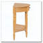 Console demi-lune avec tiroir et tablette-1760925156