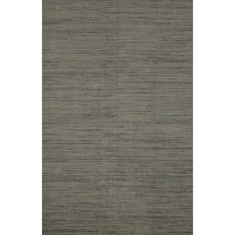Tapis gris chic de style Gabbeh 10 x 14 texturé pour une ambiance calme