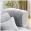 Canapé à plancher rabattable en tissu moelleux gris clair l 80 po x P 56 po x H 15 po FY Home