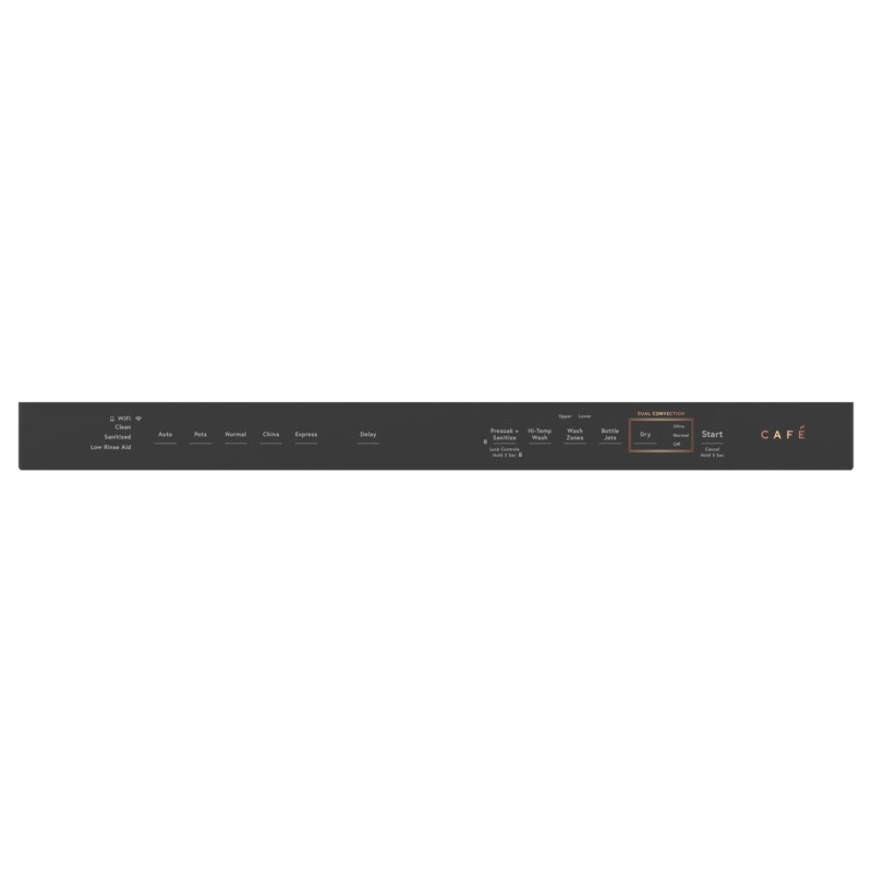 24" 39 dBA Smart Built-In Button Control Dishwasher, Stainless Steel