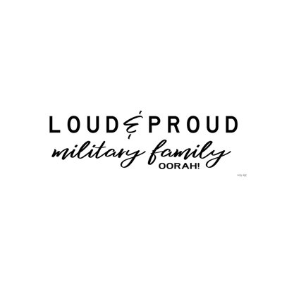 Loud And Proud Military Family by Cindy Jacobs - Panoramic Print on Canvas