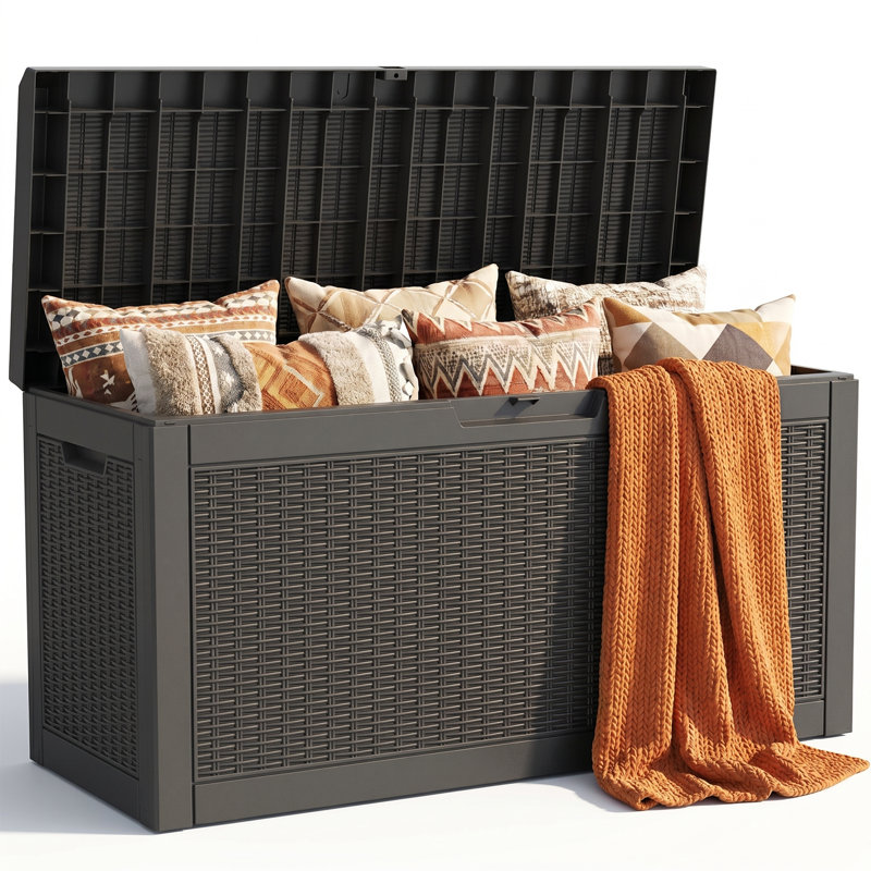 Boîte de rangement pour terrasse 60 gallons, Boîte de rangement 60 gallons