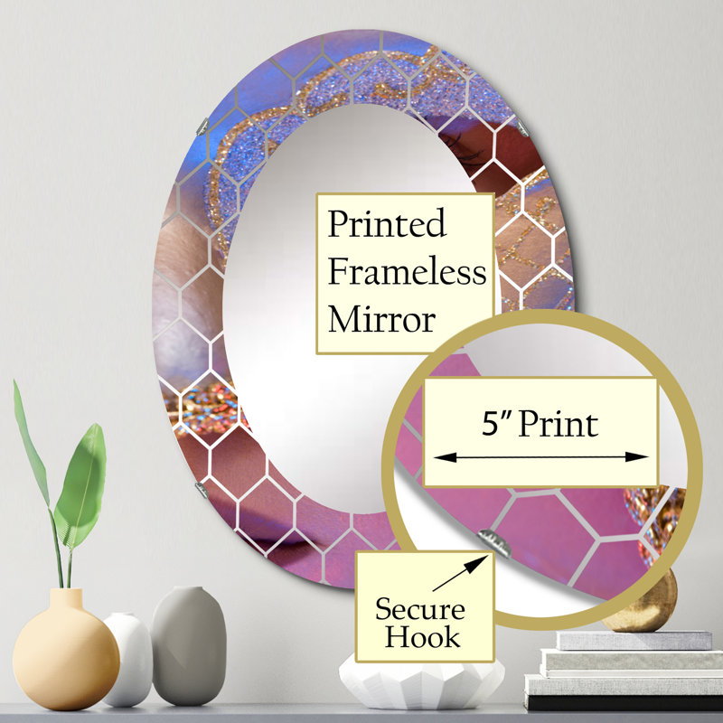 Venetian Mask - Miroir mural moderne, 30 po x 20 po