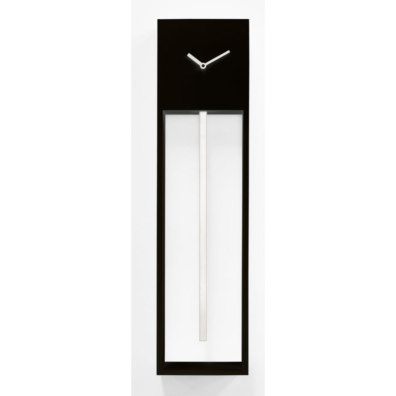Bechtold Wood Wall Clock, Black/White