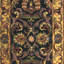 Tapis noir / doré en laine touffeté à la main Santoyo-472598214