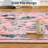Washable Folding Floral Print Rug Washable Non - Slip Backing for Living Room Bedroom, 6ft-951821928-951821936
