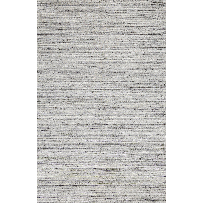 Wool Abstract Area Rug in Gray