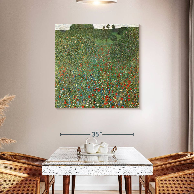 A Field Of Poppies 1907, H 39 po x l 39 po