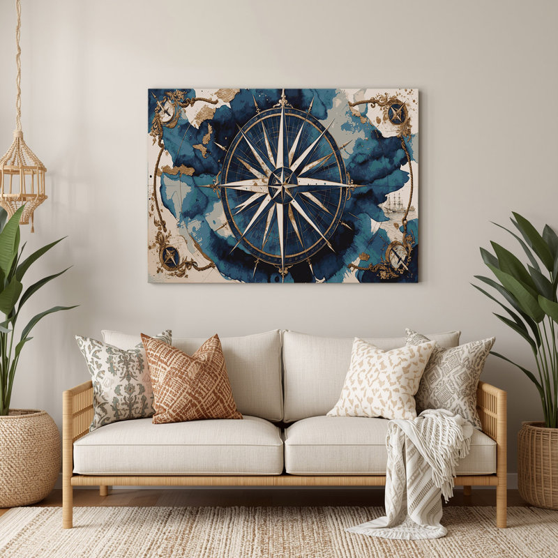 Art nautique gris, H 240 po x l 288 po x P 0,05 po