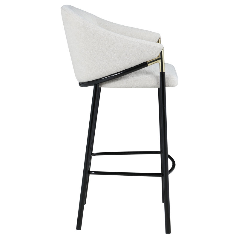 Farlow Upholstered Counter Stool Set of 2 - Metal Frame