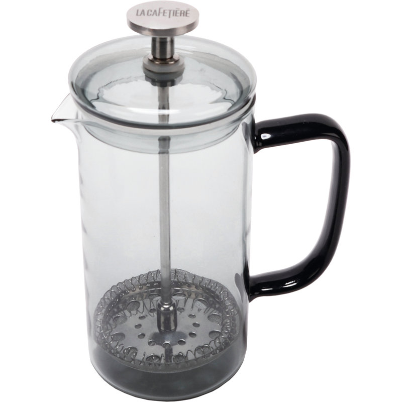 8 Cup Cafetiere, Black, 1L