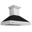 Hotte de cuisine murale en acier inoxydable satiné 48 po ZLINE avec poignée en acier inoxydable-65821142