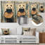 «Panda Portrait In Bamboo Forest I», reproduction d'art moderne en métal, art mural en métal Panda-1061269356