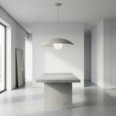 Luminaire suspendu 1 lumière Kempst - 24 po - lin mat