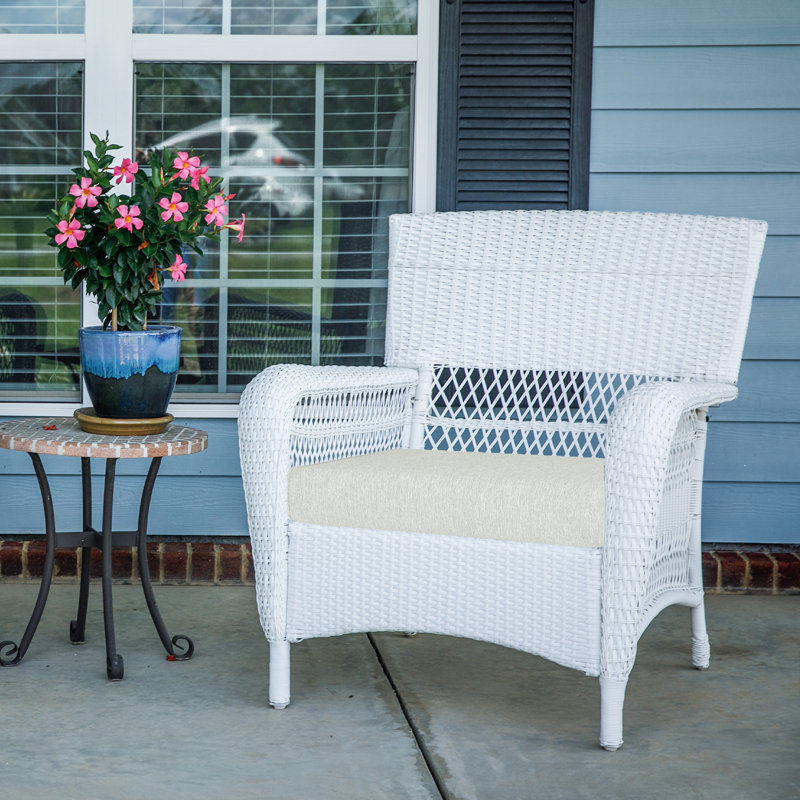 Aoodor Patio Chair Cushions Set, Light Gray, 21" W x 21" D