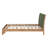 Premium Pine Wood Queen Bed Frame,Queen Size Bed Frame With Headboard Included,Mid Century Modern Bed,Natural&Green Color-1999844339-1999844337