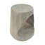 Table d'appoint MGO Hollow, texture semblable au bois, couleur GRISE