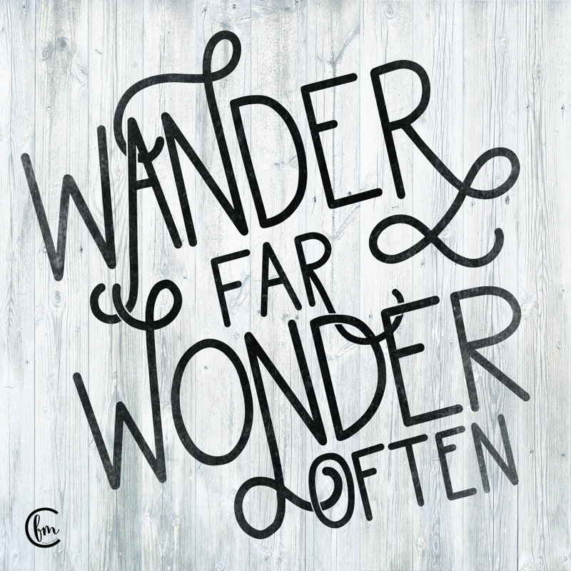 «Wander» par Fearful Made Creations - impression, H 36 po x l 36 po, Non, Papier avec cadre unique blanc