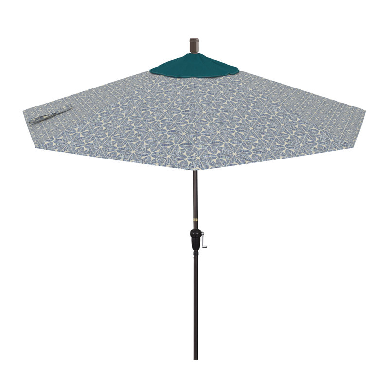 Parasol de marché 9 pi Tayyibah, Palmier azur - Pacifica Premium
