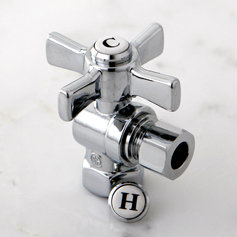Millennium 0.38" FIP x 0.38" OD Compression Angle Valve, Polished Chrome