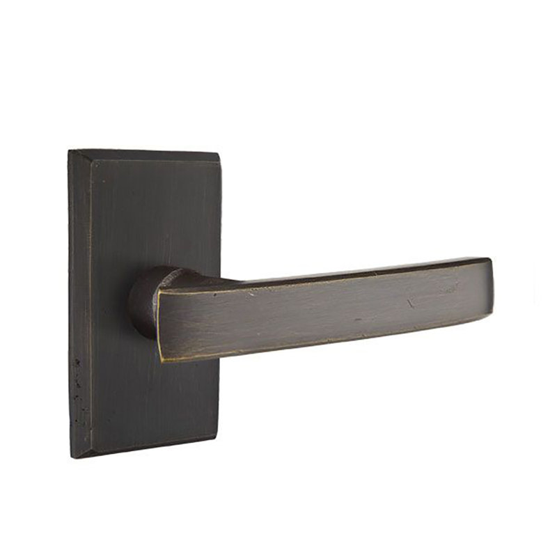 Yuma Double Dummy Door Lever, Right, Flat Black